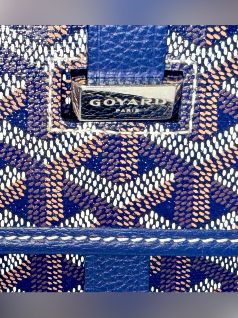 GOYARD BELVEDERE MM BAG IN BLUE - Picture 11 of 12
